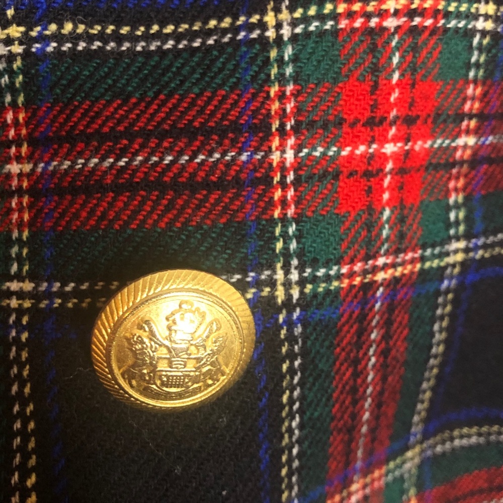 Pendleton Vintage Plaid Tartan Blazer Double Plus - Picture 2 of 5